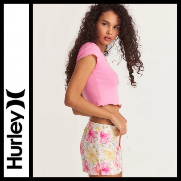 NWT LSF X Hurley Hibiscus Boardie Skirt - Picture 3 of 14